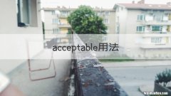 acceptable用法