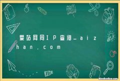爱站网同IP查询_aizhan.com