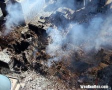 世贸大楼为什么会倒塌,911事件飞机撞的是楼顶，为什么整幢楼都倒了？